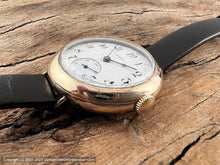 Load image into Gallery viewer, Illinois Early Clam Case with Black Numbers on Porcelain Dial, Manual, 35.5mm