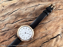 Load image into Gallery viewer, Illinois Early Clam Case with Black Numbers on Porcelain Dial, Manual, 35.5mm