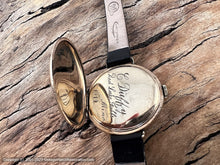Load image into Gallery viewer, Illinois Early Clam Case with Black Numbers on Porcelain Dial, Manual, 35.5mm