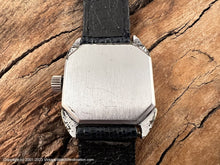 Load image into Gallery viewer, Benrus Art Deco Decorative Case with Cobalt Blue Enameled Bezel, Manual, 27x34.5mm