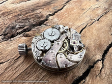 Load image into Gallery viewer, Benrus Art Deco Decorative Case with Cobalt Blue Enameled Bezel, Manual, 27x34.5mm