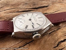 Load image into Gallery viewer, Waltham Roman Numerals on Porcelain Dial in Tonneau Case , Manual, 31x31.5mm