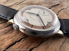 Load image into Gallery viewer, Talisman Art Deco Two Tone Pocket Watch Conversion, Manual, 47mm