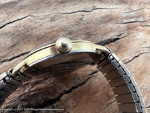 Load image into Gallery viewer, Wyler Incaflex Golden Dial with Round Date Window at 5 o'clock, Manual, 33.5mm