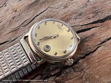 Load image into Gallery viewer, Wyler Incaflex Golden Dial with Round Date Window at 5 o'clock, Manual, 33.5mm