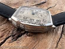 Load image into Gallery viewer, Elgin Large Rectangular Dial in Decorative Design Case, Manual, 31x33mm