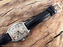 Load image into Gallery viewer, Elgin Large Rectangular Dial in Decorative Design Case, Manual, 31x33mm