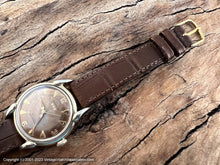 Load image into Gallery viewer, Benrus Coppery Patina Dial 3-Star with Teardrop Lugs, Automatic, 32.5mm