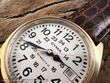 Load image into Gallery viewer, Cyma Railroad 24-Hour Super White Dial, Electric, 36 mm