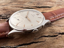 Load image into Gallery viewer, Omega Cal 28 with Silver Dial and XII at Top, Manual, 32.5 mm