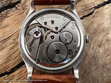 Load image into Gallery viewer, Omega Cal 28 with Silver Dial and XII at Top, Manual, 32.5 mm
