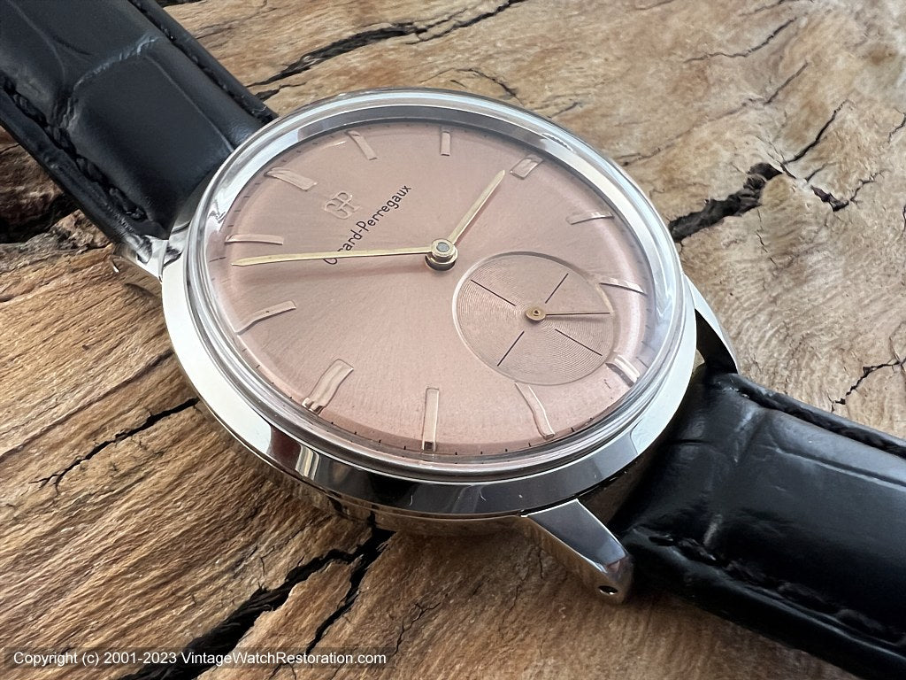 Brushed Finish Watch Case Restoration Girard-Perregaux Brushed