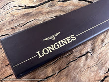 Load image into Gallery viewer, Longines Brushed Linen Dial in a Tonneau Case with Mesh Bracelet with Box, Automatic, 30x30mm
