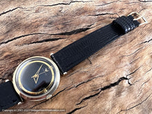Load image into Gallery viewer, Wittnauer Black and Gold Dial with Triangular Design Hands, Manual, 34mm