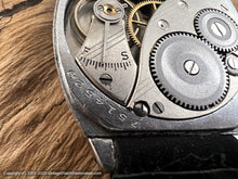 Load image into Gallery viewer, Elgin Original Light Gray Dial in Stunning Decorative Tonneau Case, Manual, Huge 31x39mm