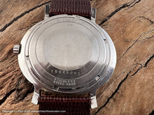 Load image into Gallery viewer, Bulova 23 Jewel Black Dial, Day/Date in Oval Case, NOS, Automatic, 38x33mm