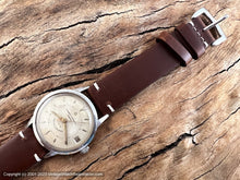 Load image into Gallery viewer, Eterna-Matic (Cuervo y Sobrinos Habana) Parchment Patina Dial with Date, Automatic, 33.5mm