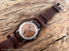 Load image into Gallery viewer, Technos Military Style Two Tone Rust-Orange Dial, Manual, Large 35mm