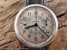 Load image into Gallery viewer, Wittnauer Chronograph Tachymeter Telemetre Blue and Red Marking Venus 175 , Manual, 33 mm