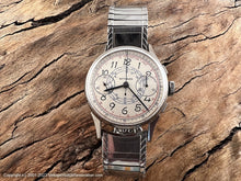 Load image into Gallery viewer, Wittnauer Chronograph Tachymeter Telemetre Blue and Red Marking Venus 175 , Manual, 33 mm