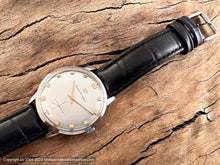 Load image into Gallery viewer, Girard-Perregaux Perfect Pearl Dial with Raised Gold Markers, Manual, Very Large 37.5mm