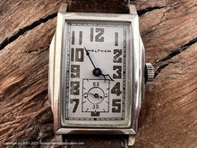 Load image into Gallery viewer, Waltham Amber Lumed Numbers in Stepped Case, Manual, 23.5x37mm