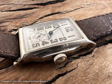 Load image into Gallery viewer, Waltham Amber Lumed Numbers in Stepped Case, Manual, 23.5x37mm