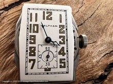 Load image into Gallery viewer, Waltham Amber Lumed Numbers in Stepped Case, Manual, 23.5x37mm