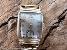 Load image into Gallery viewer, Hamilton Original Dial in Rectangular Case with Elongated Stacked Lugs, Manual, 21x42mm