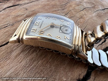 Load image into Gallery viewer, Hamilton Original Dial in Rectangular Case with Elongated Stacked Lugs, Manual, 21x42mm