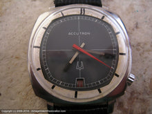 Load image into Gallery viewer, Accutron TV Style Gray-Silver Dial with Date, Electric, 36x43mm