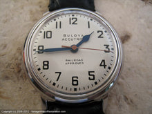 Load image into Gallery viewer, Bulova Accutron 'Railroad Approved' with Bold Off-White Dial, Electric, Large 35mm
