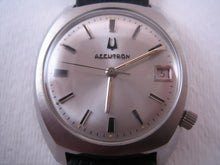 Load image into Gallery viewer, Perfect Accutron Date with Brushed Silver Case, Electric, 35.5mm