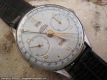 Load image into Gallery viewer, Rare Angelus Chronodato Day-Date-Month, Manual, Huge 38m