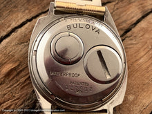 Load image into Gallery viewer, Accutron Spaceview First Year of Issue in Asymmetrical Case with 14K Gold Inlay -- Rare, Electronic, 33.5x40mm