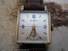 Load image into Gallery viewer, Square Benrus Silver Gothic Deco Dial, Manual, 26x38mm