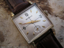 Load image into Gallery viewer, Square Benrus Silver Gothic Deco Dial, Manual, 26x38mm