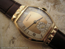 Load image into Gallery viewer, Two Tone Copper and White Large Benrus Tonneau, Manual, 29x37mm