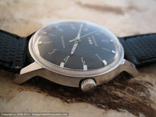 Load image into Gallery viewer, Elegant Benrus Black Gothic Deco Dial, Automatic, 33.5mm