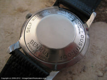 Load image into Gallery viewer, Elegant Benrus Black Gothic Deco Dial, Automatic, 33.5mm