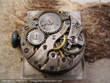 Load image into Gallery viewer, Benrus Tank with Decorative White Gold Filled Case and Amber Crystal, Manual, 24.5x37.5mm