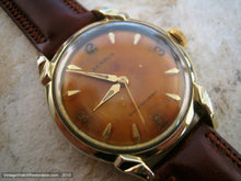 Load image into Gallery viewer, NOS Benrus Amber Dial with Deco Lugs, Manual, 33mm