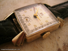 Load image into Gallery viewer, Rare Square Benrus Day/Date Gem, Manual, 26x26mm