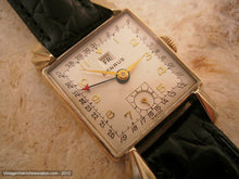 Load image into Gallery viewer, Rare Square Benrus Day/Date Gem, Manual, 26x26mm