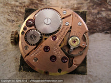 Load image into Gallery viewer, Benrus Sweet Square Case with Gold Sunburst Dial, Manual, 25.5x34.5mm