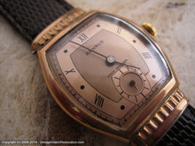 Load image into Gallery viewer, Stunning Two-Tone Dial Barrel Shape Rose Gold Benrus, Manual, 28x37mm