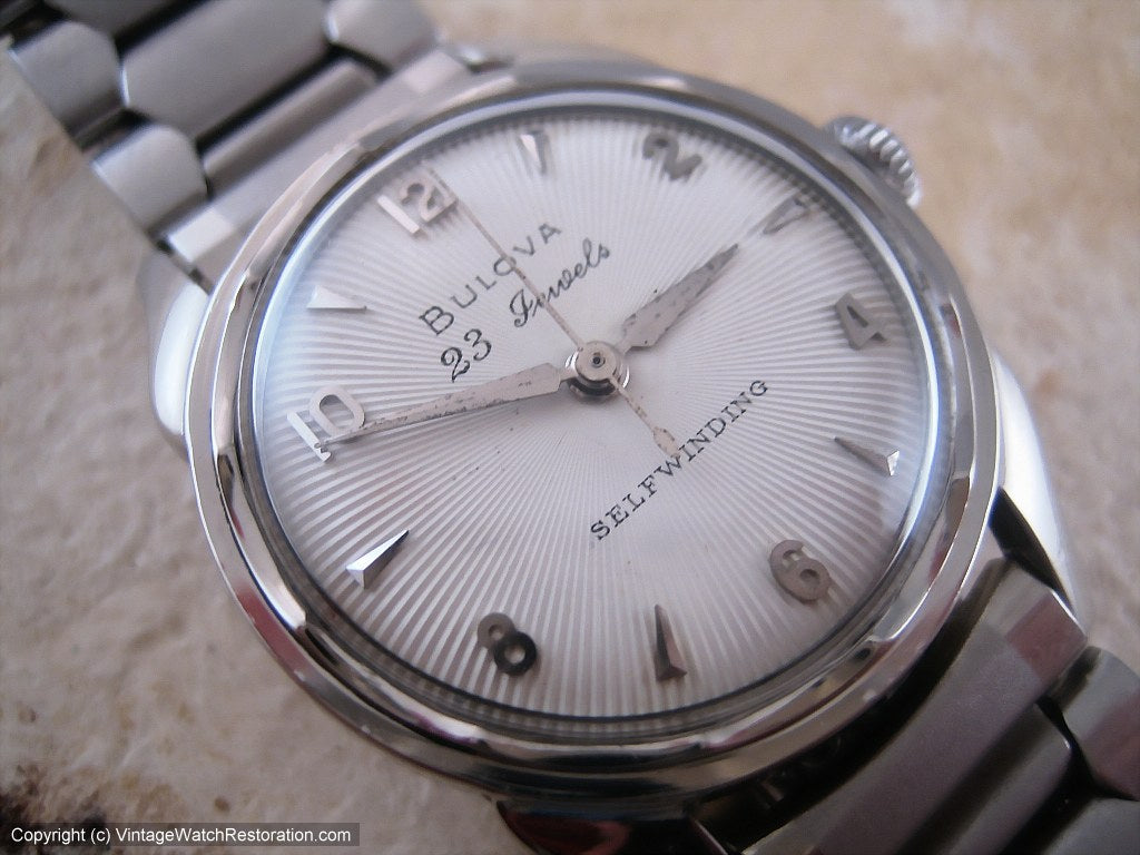 Bulova with Sunburst Design and Premium Movement 23 Jewels and
