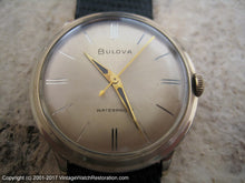 Load image into Gallery viewer, Classic 1960 Bulova with Gold Textured Dial, Manual, Large 34mm
