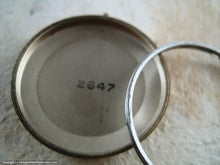 Load image into Gallery viewer, Quintecential Sixties Styling Asymetric Bulova with Textured Case and Dial, Automatic, 31x31