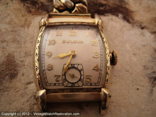 Load image into Gallery viewer, Minty Fifties Bulova Art Deco Design Gem with Original Box, Manual, 25x36.5mm